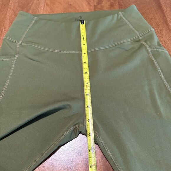 WoolX McKenna Women’s Merino Wool Blend Leggings Size Small Green Pockets 26” - Picture 8 of 9